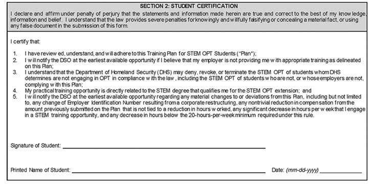 Student Certification